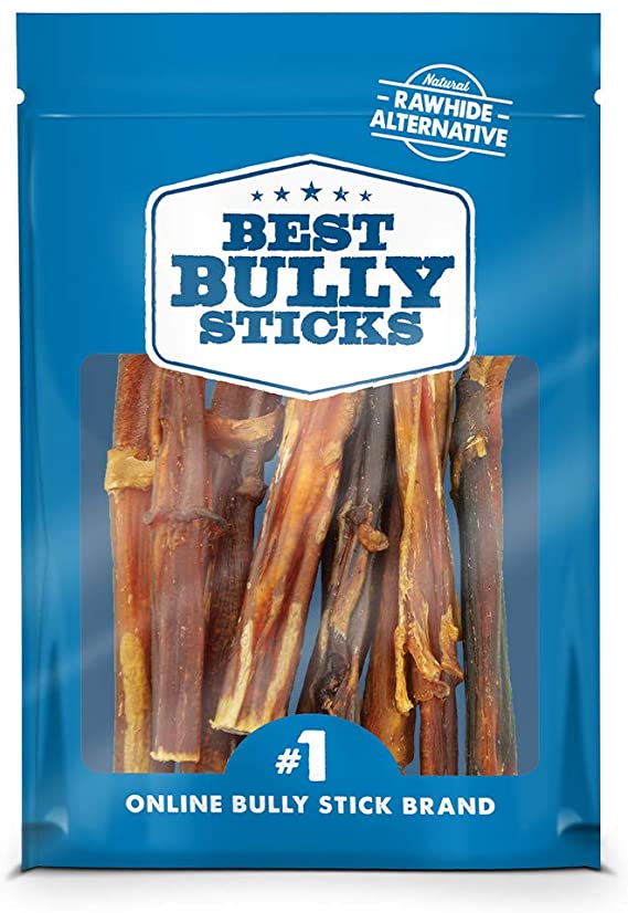 Best Bully Sticks 4-8 Inch All-Natural Odor-Free Bully Sticks | 8 oz Bag | Promotes Dental Health, Perfect for Small Dogs - All-Natural Premium Dog Chew