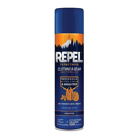 Repel Permethrin Clothing & Gear Insect Repellent, Aerosol, 6.5-Ounce