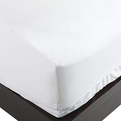 Allersoft 100-Percent Cotton Bed Bug, Dust Mite & Allergy Control Mattress Protector, Queen 12-inch