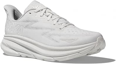 Hoka Women's Clifton 9 Sneaker, White/White, 6.5