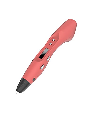 Scribbler 3D Pen V3 New Awesome Design Model Printing Drawing 3D Pen with LED Screen Different Colors! (Red)