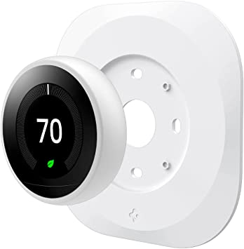 Spigen Wall Plate Designed for Google Nest Learning Thermostat 1st/2nd/3rd Generation Wall Plate - Matte White