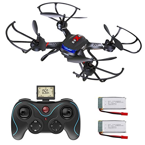 Drone with Camera, DEERC Drone for Kids and Beginners RC Quadcopter RTF 4 Channel 6-Axis Gyro with Altitude Hold Bonus Batteries