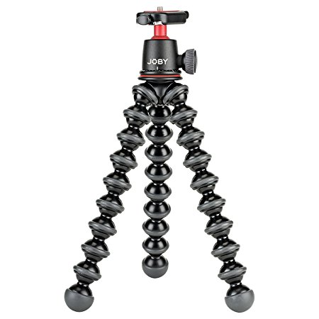 JOBY GorillaPod 3K Kit. Compact Tripod 3K Stand and Ballhead 3K for Compact Mirrorless Cameras or devices up to 3K (6.6lbs). Black/Charcoal