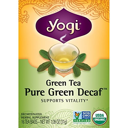 Yogi Tea Green Pure, Decaf, 16 Count