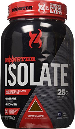 Cytosport Monster Whey Protein Shakes, Isolate Supplement Mix, Chocolate Flavored, Powder, 2.2 Pound (About 29-30 Servings)