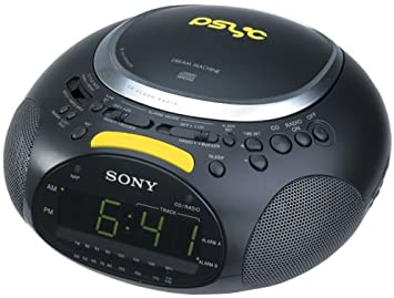 Sony ICF-CD832PS Psyc CD / AM / FM Stereo Clock Radio (Black)