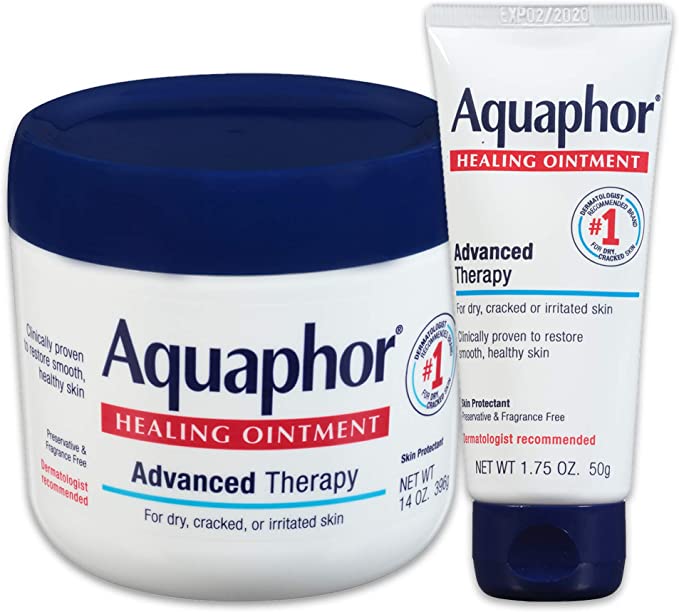 Aquaphor Aquaphor healing ointment - moisturizing skin protectant for dry cracked hands, heels and elbows - 14 oz. jar   1.75 oz. tube, 15.75 Ounce