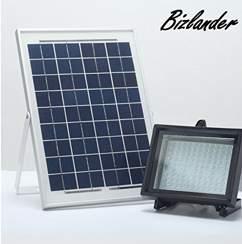 BIZLANDER Solar Light - 10W 108 LED 1109 Lumens, 10 hours up time, IP65, Commercial Grade Automatically work From Dusk to Dawn, Perfect for your Sign, Billboard