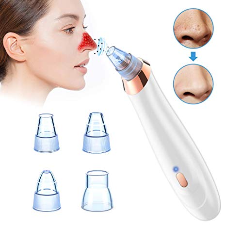 Deep Clean Blackhead Remover Machine - Electric Facial Pore Clean Blackhead Acne Remove Extractor Tool, Newest 5 in 1 Standable USB Rechargeable Microdermabrasion Machine Beauty Device