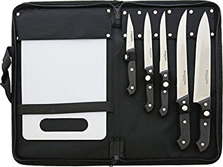 Winchester 6pc Kitchen Cutlery and Camping Knives with Case