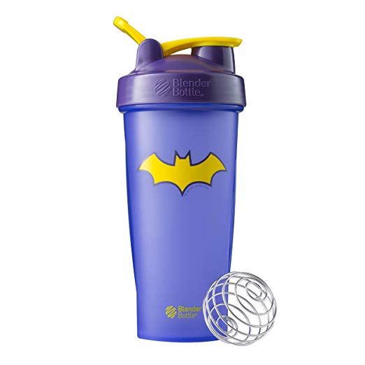 BlenderBottle Justice League Superhero Classic 28-Ounce Shaker Bottle, Batgirl