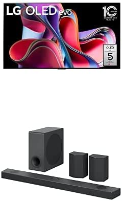 LG G3 Series 65-Inch Class OLED evo Smart TV OLED65G3PUA, 2023 Sound Bar with Surround Speakers S95QR - 9.1.5 Ch, 810 Watts Output, Home Theater Audio with Dolby Atmos, DTS:X, and IMAX Enhanced