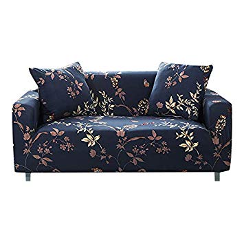 FORCHEER Stretch Sofa Slipcover Printed Floral Pattern 3 Cushion Couch Cover Polyester Spandex Fabric Furniture Pet Protector for Living Room (Sofa,#Pattern Floral)