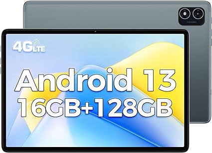 TECLAST Android 13 Tablet 10 inch Tablet, P40HD 16GB 128GB Tablet with 1TB Expand, 4G LTE/SIM 5G WiF, T606 Octa-Core, FHD 1920x1200 IPS, 13MP Camera, BT5.0/6000mAh/GPS/Type-C