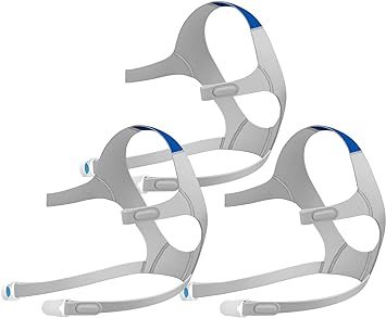 CPAP Headgear AirFit/AirTouch F20-3 Packs Replacement Headgear Compatible with Resmed Full Face Mask - Include Elasticity&Flexible Straps with Magnetic Clips(Medium)