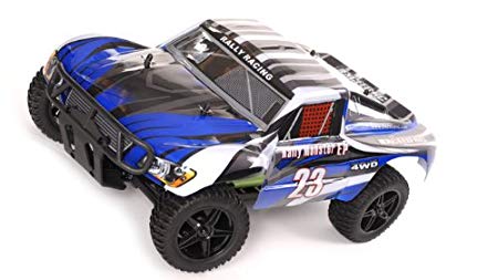 Exceed RC 1/10 2.4Ghz Electric Rally Monster RTR Off Road Rally Truck Stripe Blue
