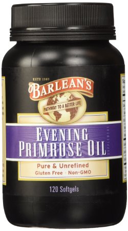 Barleans Organic Oils Organic Evening Primrose Oil 120 softgels1300 mg ea Bottle