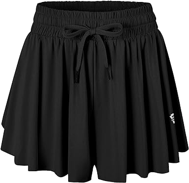 Allonly Womens Flowy Shorts Butterfly Shorts Body Fitness Flow Shorts Running Workout Yoga Spandex Lounge Sweat Short Skirt