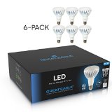 Great Eagle 6-pack LED BR30 2700K Dimmable Bulb 13 Watt 65W 75W 90W UL Listed Warm White Light for Recessed and Track Lighting Fixtures - USA Seller