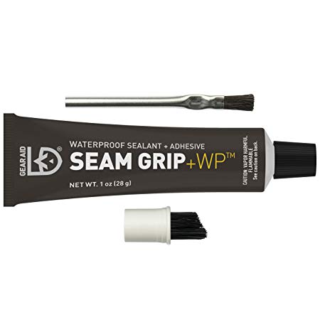 Gear Aid Seam Grip WP Waterproof Sealant and Adhesive for Tents and Outdoor Fabric, Clear