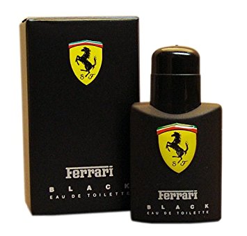 Ferrari Black Eau de Toilette Spray Splash for Men, 0.13 Ounce