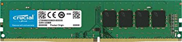 Crucial CT4G4DFS824A 4 GB (DDR4, 2400 MT/s, PC4-19200, SR x8, DIMM, 288-Pin) Memory