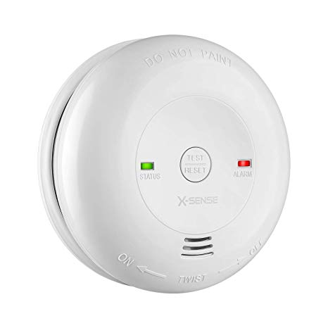 X-Sense Carbon Monoxide Alarm CM01, Battery Powered CO Detector with Test/Reset Button, Precise Electrochemical Sensor, UL Listed & Batteries Included