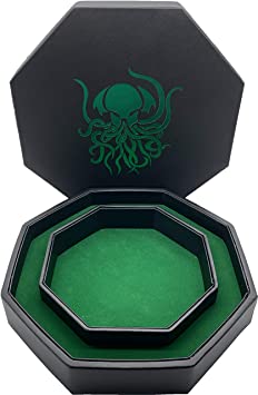 Green Old One Cthulhu - Tray of Holding Hexagon RPG Dice Tray