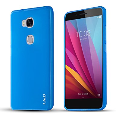 J&D Slim Shock Resistant Jelly Case for HUAWEI Honor 5X - Blue