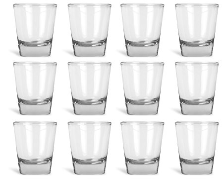 12 Pack of Clear Shot Glasses | 12 Individual Shot Glasses in Box | Great for Parties by Hot Ass Tees