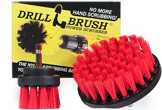 Drill Brush - Cordless Drill - Drill Brush Attachment - Cleaning Brush for Drill - Drill Brush Set - Drill Scrubber - Drill Attachments - Outdoor - Concrete - Garden - Patio - Bird Bath - Headstones