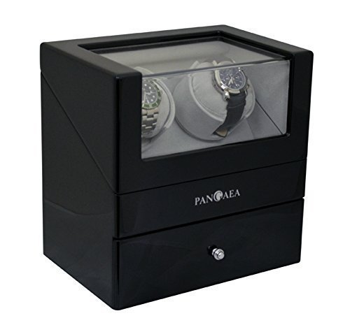 Pangaea Dual Double Watch Winder with Storage D250