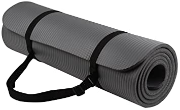 BalanceFrom GoYoga All-Purpose 1/2-Inch Extra Thick High Density Anti-Tear Exercise Yoga Mat with Carrying Strap