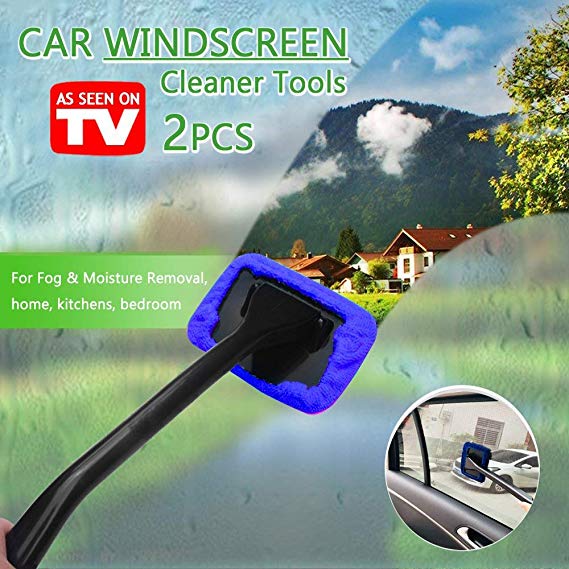 LJNH WINDSHIELD WONDER - Car Windscreen Cleaner Tools From Inside Window Glass Cleaning Tools Great for Fog & Moisture Removal (blue)