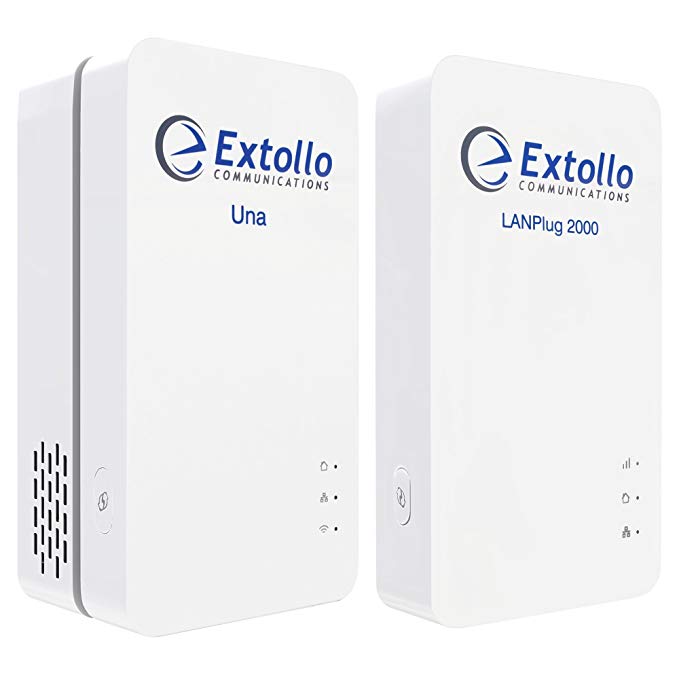Extollo Powerline Wi-Fi Extender AC1200 Kit with Gigabit G.hn Powerline Backhaul (WLANXtndr Kit)