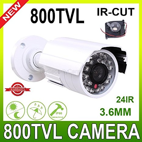 800TVL HD Outdoor Day Night Security CCTV Camera IR-Cut 60 ft IR Range