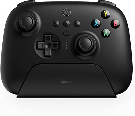 8BitDo Ultimate Wireless 2.4g Controller with Charging Dock, 2.4g Controller for Windows, Android & Raspberry Pi (Black)