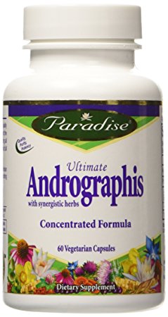 Paradise Herbs Ultimate Andrographis 12:1 Extract 200 mg-60 Vegi Caps