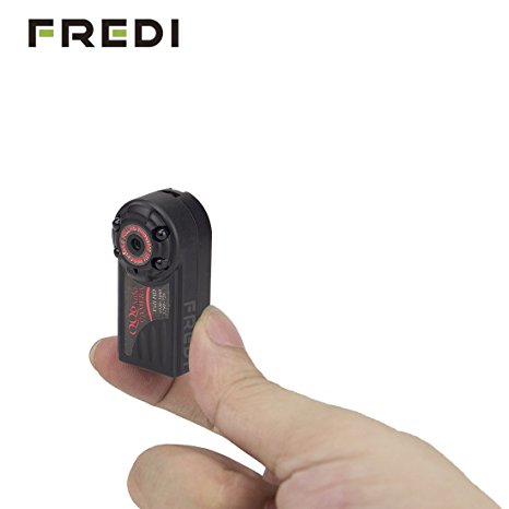 FREDI® 1920x1080P Motion Activated Portable Mini Hidden Spy Camera Full HD DV with TF/MicroSD Card Slot Night Vision-Best Home Security Surveillance Camera