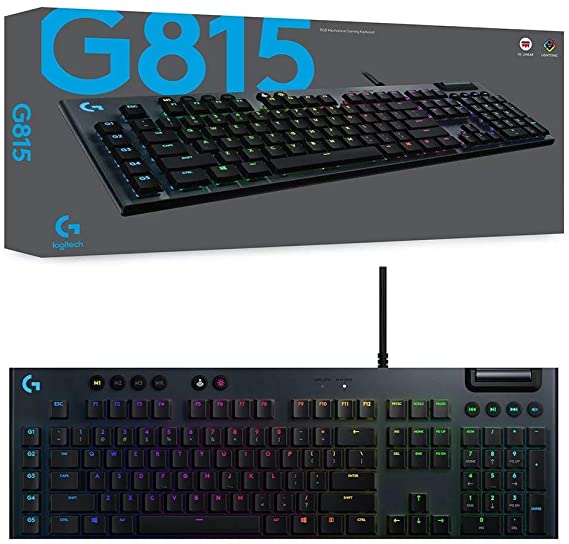 Logitech 920-009223 G815 LIGHTSYNC RGB Mechanical Gaming Keyboard - GL Linear