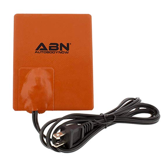 Abn Silicone Heater Pad Car Battery Heater Pad Engine Block Heater Pad Oil Pan Heater Pad, 4x5 Inch – 120V 250 Watt