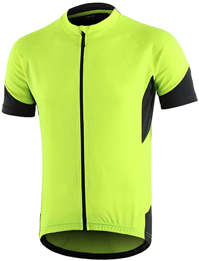 Dooy Cycling Bike Jersey Men Short/Long Sleeve Biking Shirts with 3 1 RearPockets, Breathable Quick Dry Bicycle Jerseys