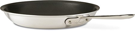 All-Clad 7112NSR2 MC2 Professional Master Chef 2 Stainless Steel Tri-Ply Bonded Oven Safe PFOA Free Nonstick Fry Pan Cookware, 12-Inch, Silver