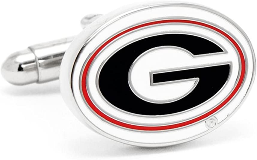 NCAA University of Georgia Bulldogs Cufflinks, Officially Licensed