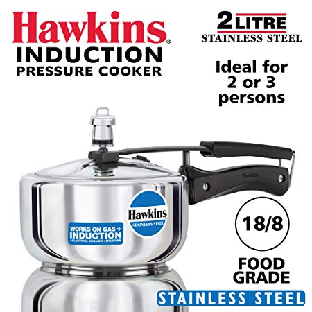 Hawkins Stainless Steel 2.0 Litre Pressure Cooker