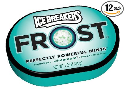 Ice Breakers Frost Mints, Wintercool 6ct 1.2 oz ( 12 pack)