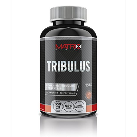 Matrix Nutrition Hardcore Bulgarian Tribulus Test Booster (95% Saponins) x 120 Capsules - Testosterone Booster - Muscle Mass