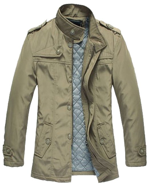 WantDo Mens Fashion Cotton Jacket Coat