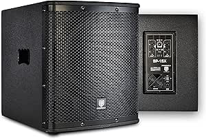 PRORECK SP-15X Active Powered PA DJ Subwoofer Cabinet 15 inch 2000W P.M.P.O with Class-D Amplifier,3 DSP Presets-Monitor, Bass Reinforcement, Black, for Wedding, Party, Concert, Church (One Subwoofer)